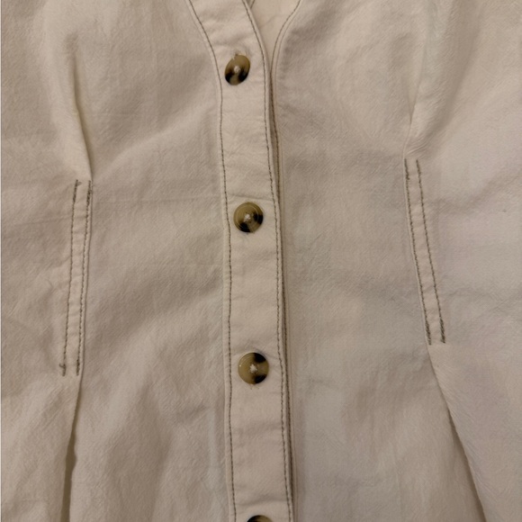 We The Free White/Cream Button-Down Boho Shirt Tunic Martin Oxford XS up to M - Picture 4 of 15